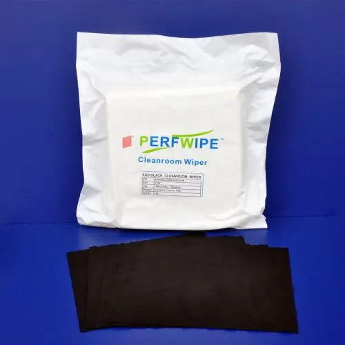 Antistatiskas salvetes no melnām poliestera tīrītavām